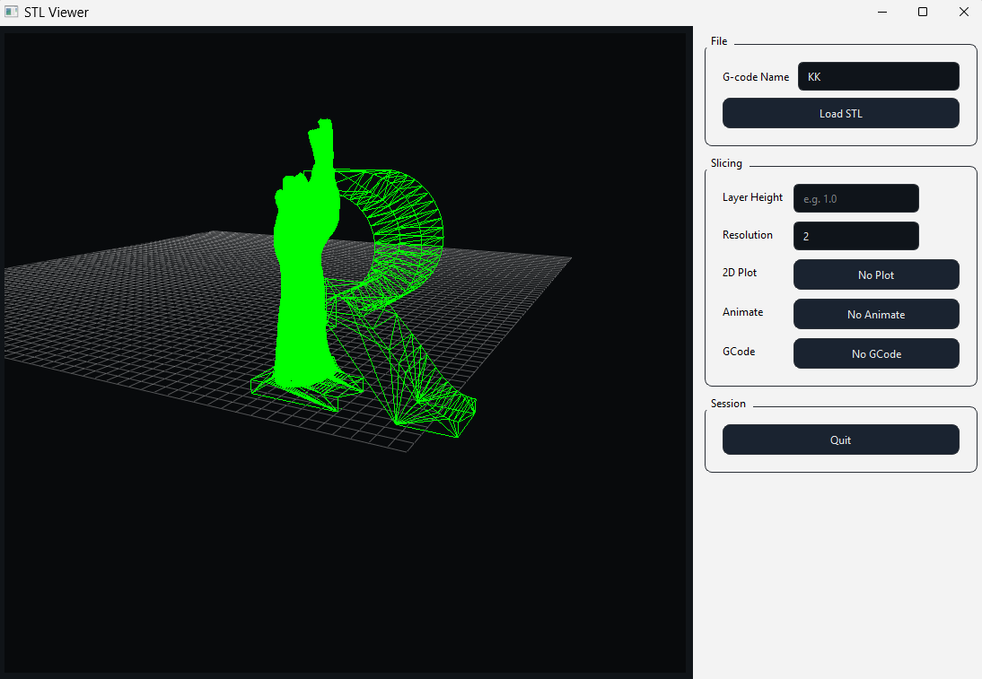 Custom Slicer STL viewer